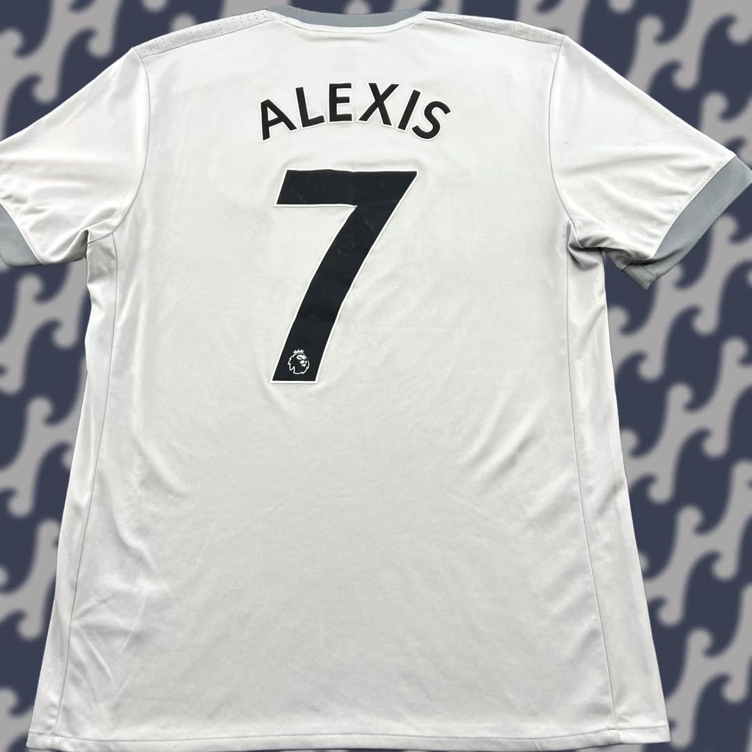 Adidas adidas Manchester United 2017 2018 Third Alexis Mens Football Jersey Medium T-Shirt Gray Size US M / EU 48-50 / 2 - 1 Thumbnail