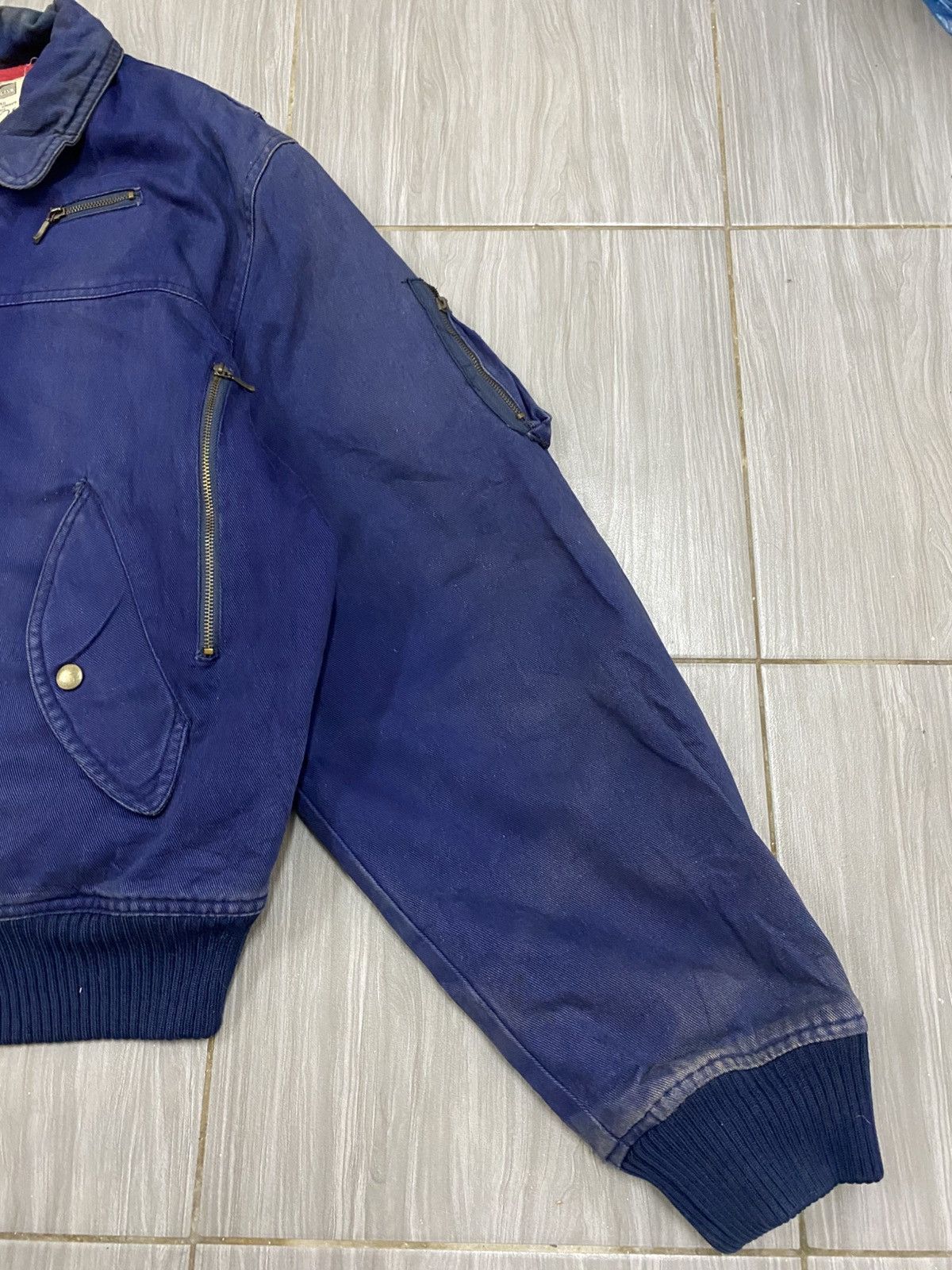 Issey Miyake Vintage Mafia Brothers Faded Navy Bomber Jacket Issey Style Size US M / EU 48-50 / 2 - 4 Thumbnail