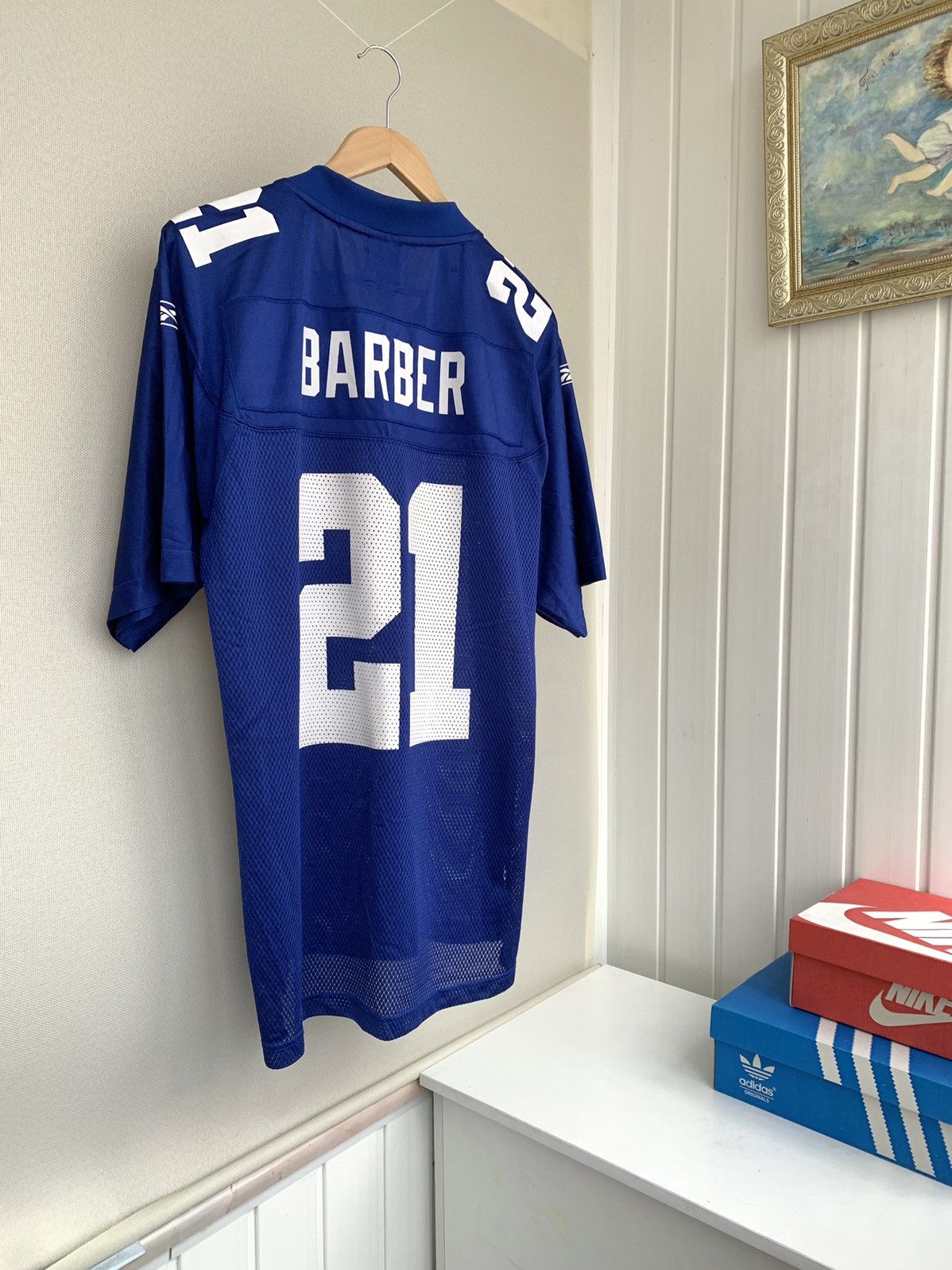 Reebok Reebok New York GIANTS Tiki Barber Vintage 2005 Jersey NFL Size US S / EU 44-46 / 1 - 1 Thumbnail