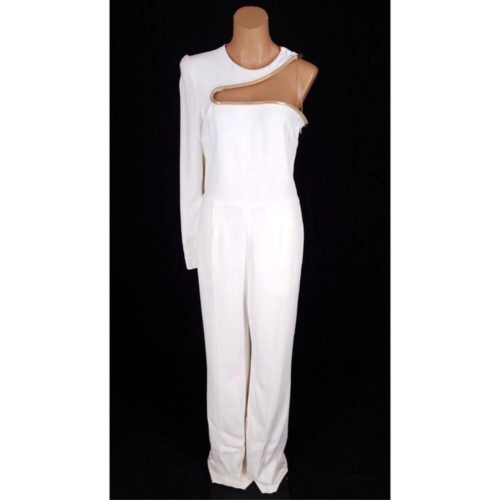 Stella McCartney Stella McCartney Lyta One-Sleeve Cutout Jumpsuit Sz 42 US 6 Size 28" / US 6 / IT 42 - 2 Thumbnail