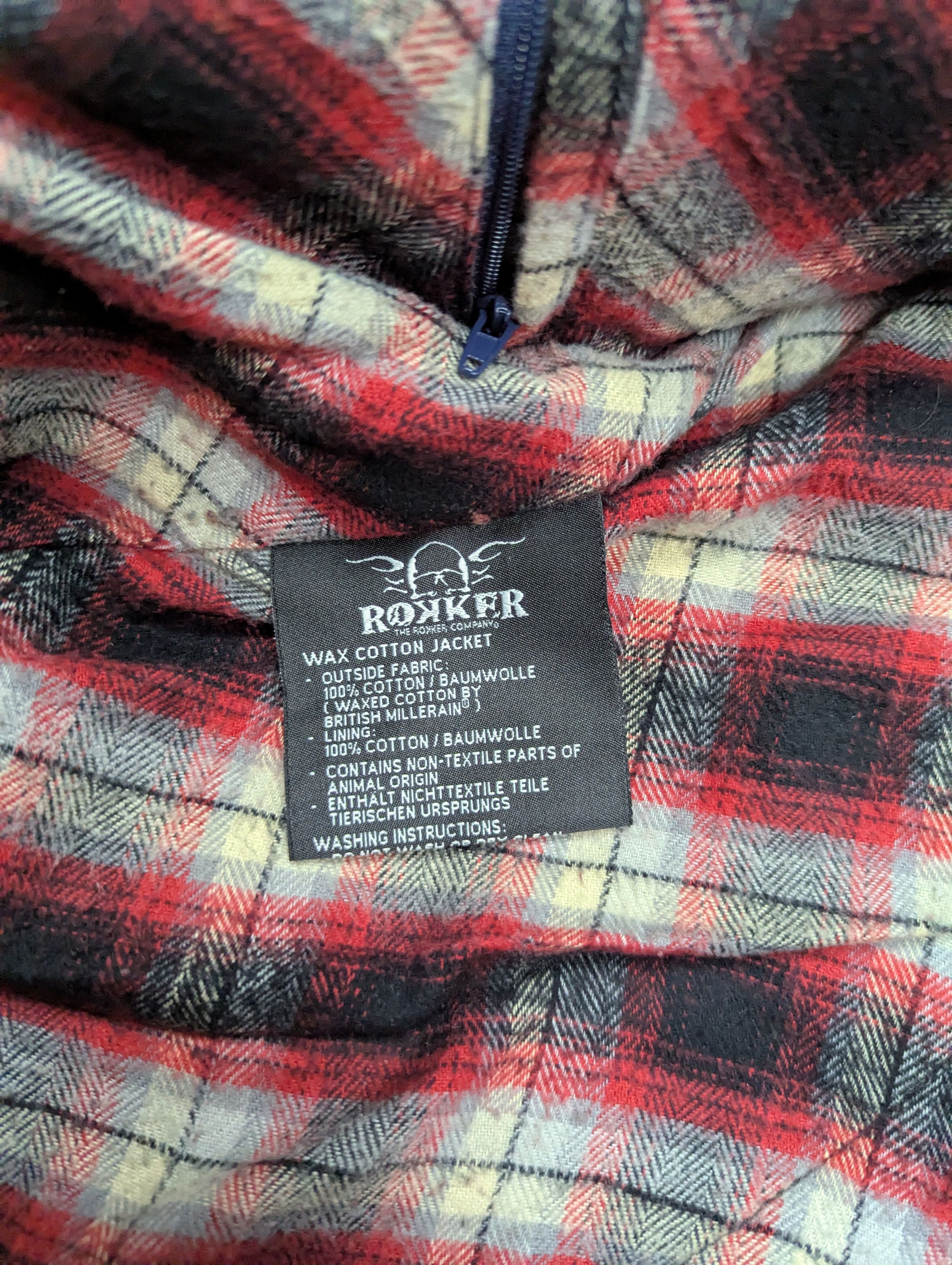 ROKKER Brown Waxed Moto Jacket M/L Waterproof Biker