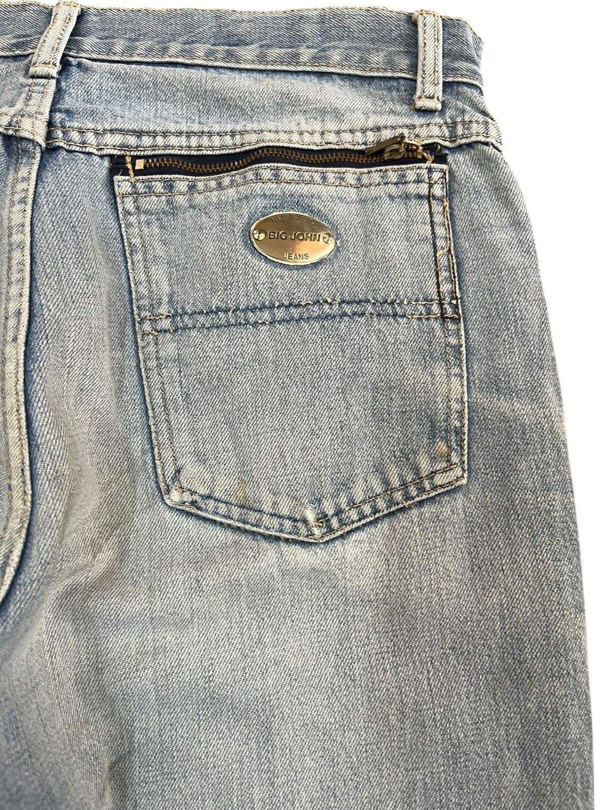 Beauty Beast × Big John × If Six Was Nine Vintage Big John Baggy Faded Denim Size US 32 / EU 48 - 9 Thumbnail