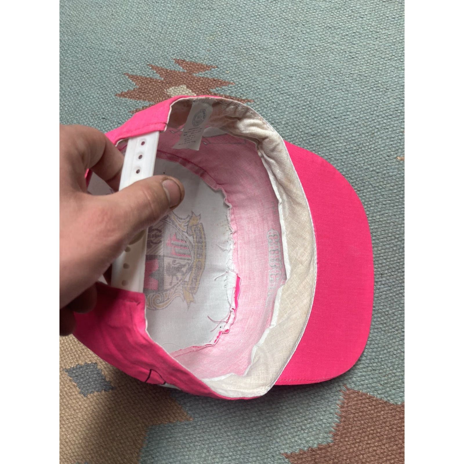 Pinko VINTAGE SnapBack hat cap circus circus Las Vegas hotel casino pink 90s Men Adjustable Pink 90s SnapBack Mens Size ONE SIZE - 7 Thumbnail