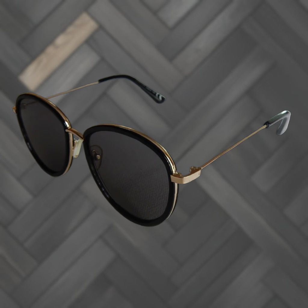American Eagle Outfitters VINTAGE American Eagle Sunglasses Women's Gold & Black 1152 UV Protection Fashion Accessories Size ONE SIZE - 1 Thumbnail