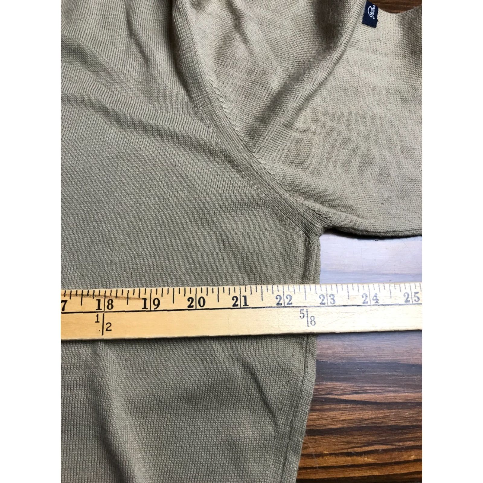 Vintage VINTAGE Peter Scott Sweater Men Solid Tan V-Neck Ribbed Edges Long Sleeve Size 46 Mens Regular Pullover Size US XXL / EU 58 / 5 - 6 Thumbnail
