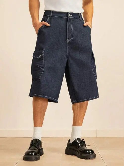 Japanese Brand Vintage jeans jorts Y2K RETRO shorts Size US 34 / EU 50 - 1 Thumbnail