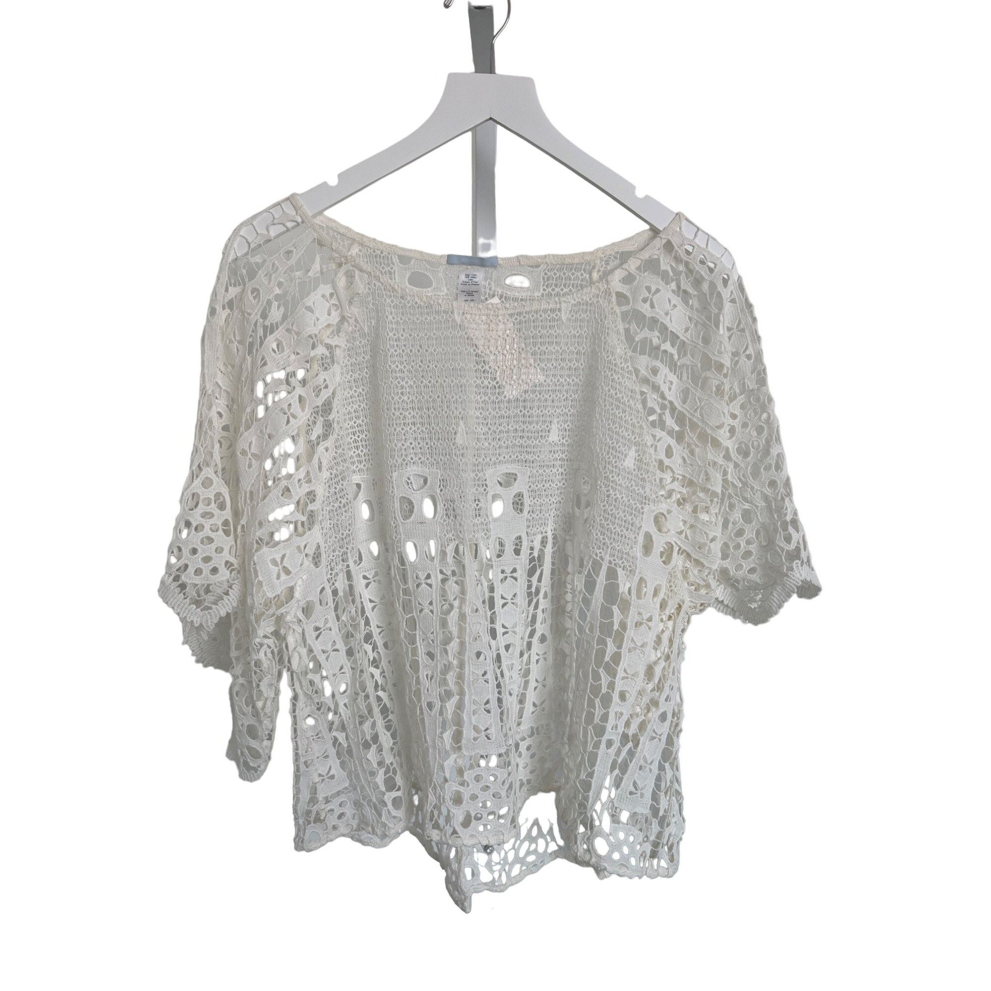 Eberjey Eberjey Spearhead Pasha Boho Crochet Lace Top Size S / US 4 / IT 40 - 4 Thumbnail
