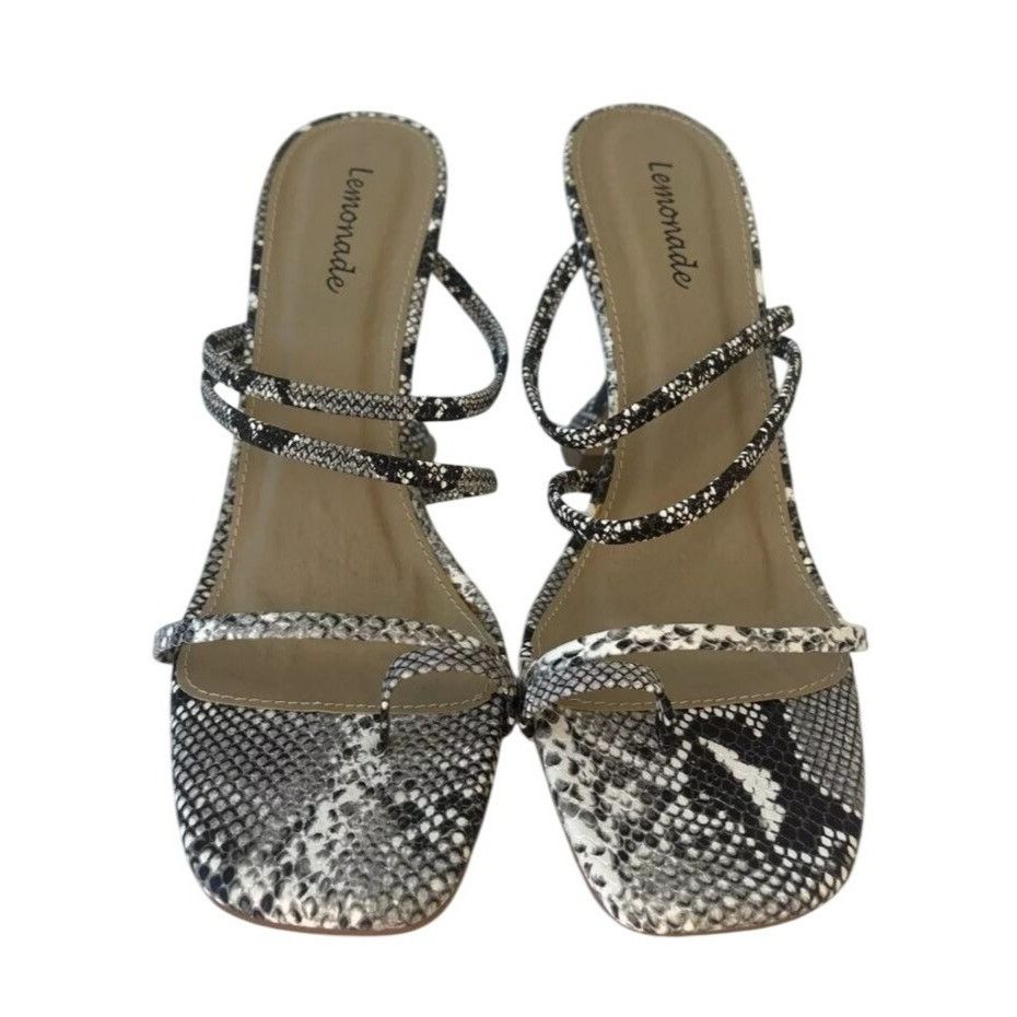 Other LEMONADE / Vanity / Snake Print / Strappy / Heeled Sandals 3 Size US 10 / IT 40 - 4 Thumbnail
