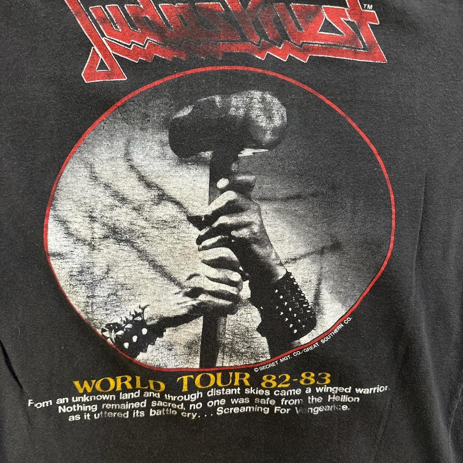 Vintage 1982/83 Judas Priest Screaming for Vengeance Tour Tee Size US S / EU 44-46 / 1 - 4 Thumbnail