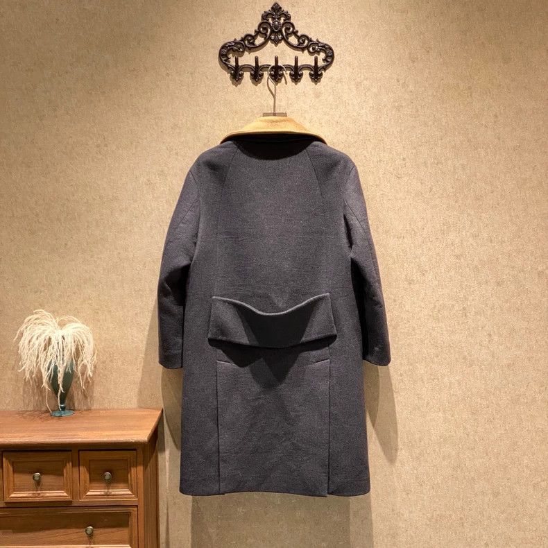 Versace Versace Double-breasted detachable collar woolen coat Size M / US 6-8 / IT 42-44 - 2 Thumbnail