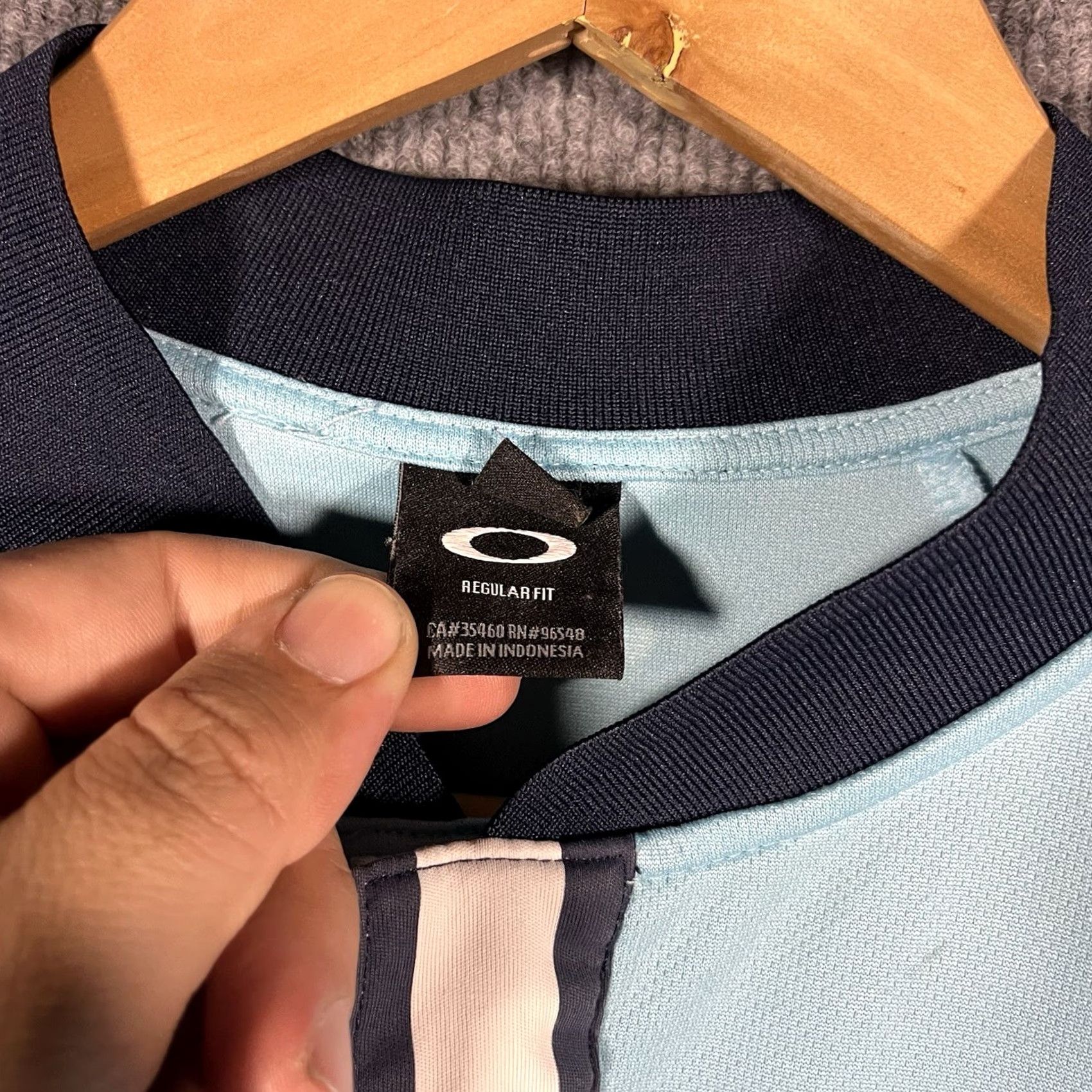 Oakley Oakley Polo Men S Blue Primo Polo Blade Collar Short Sleeve Golf Sport Activewear Modern Pattern Size US S / EU 44-46 / 1 - 4 Thumbnail