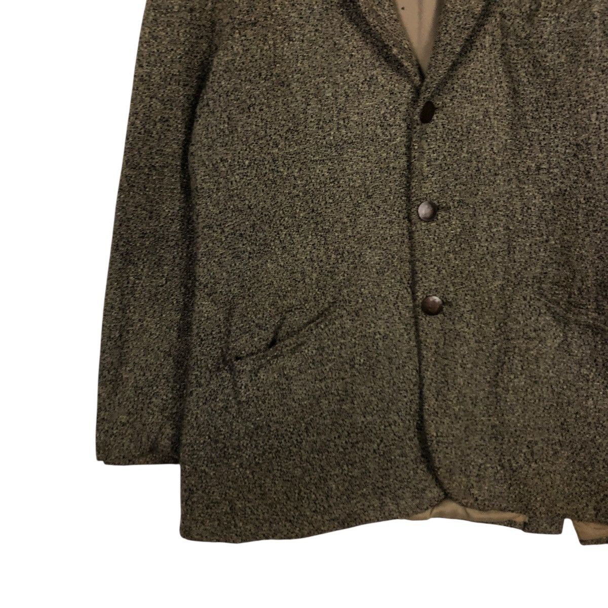 Emporio Armani 🔥VINTAGE WOOL HERRINGBONE JACKET EMPORIA ARMANI MADE ITALY Size US M / EU 48-50 / 2 - 6 Thumbnail