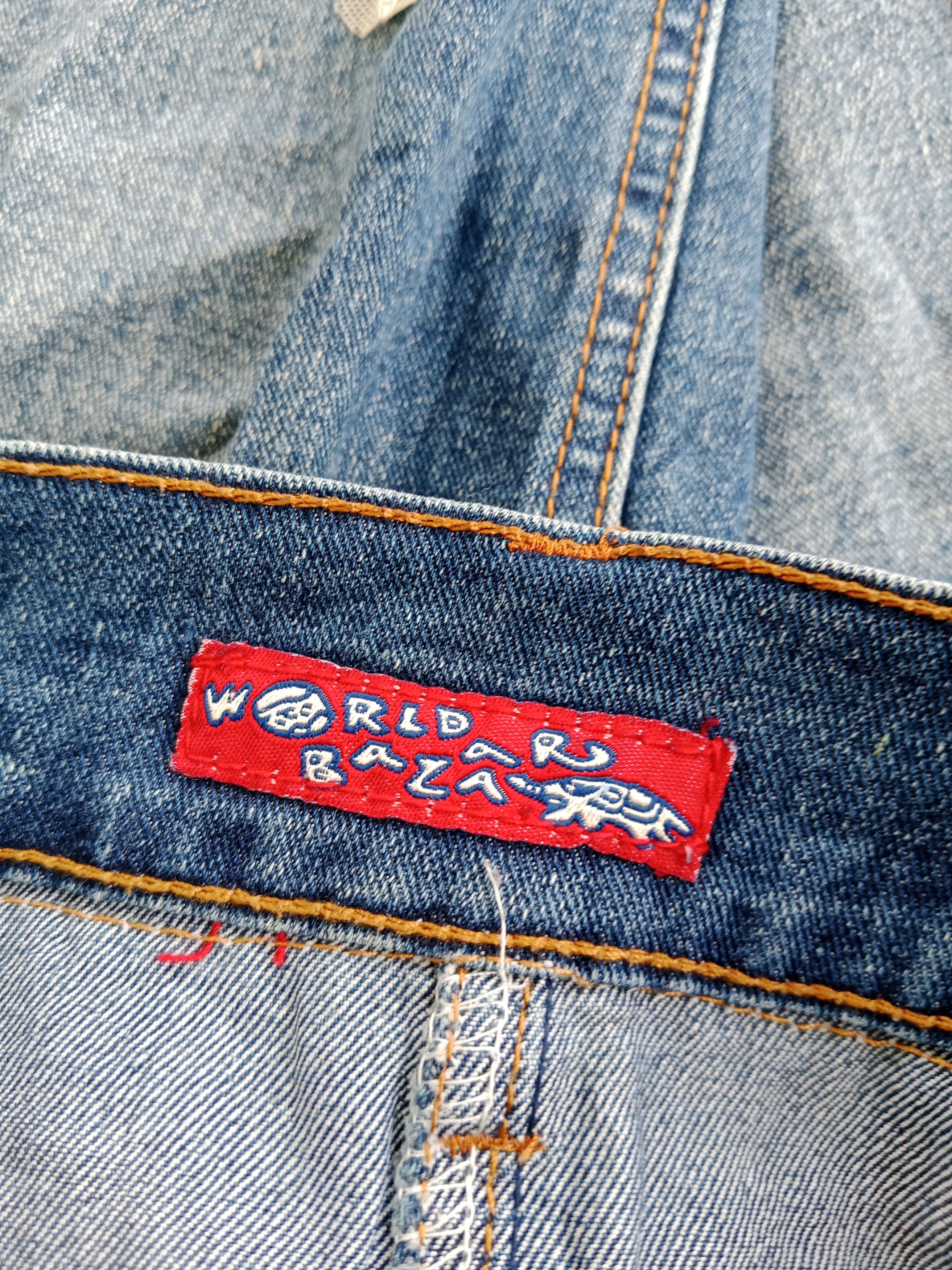 Japanese Brand WORLD BAZAAR Denim Mini Skirt Nice Style Size 28" / US 6 / IT 42 - 8 Thumbnail