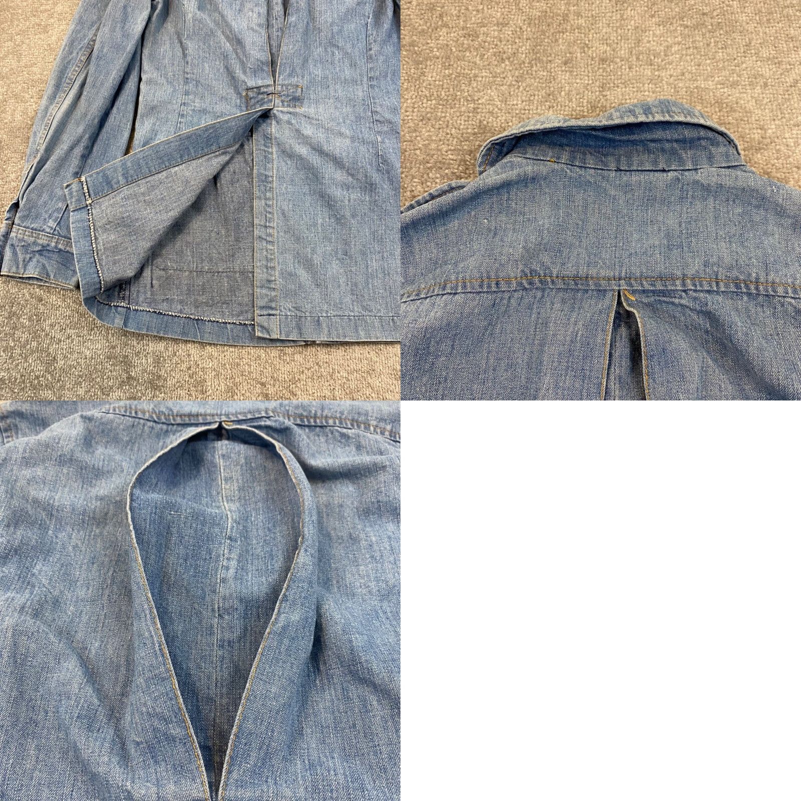 Lee VINTAGE Lee Storm Rider Women S-M Blue Cargo Denim Military Epaulet Snap USA 70s Size S / US 4 / IT 40 - 10 Thumbnail