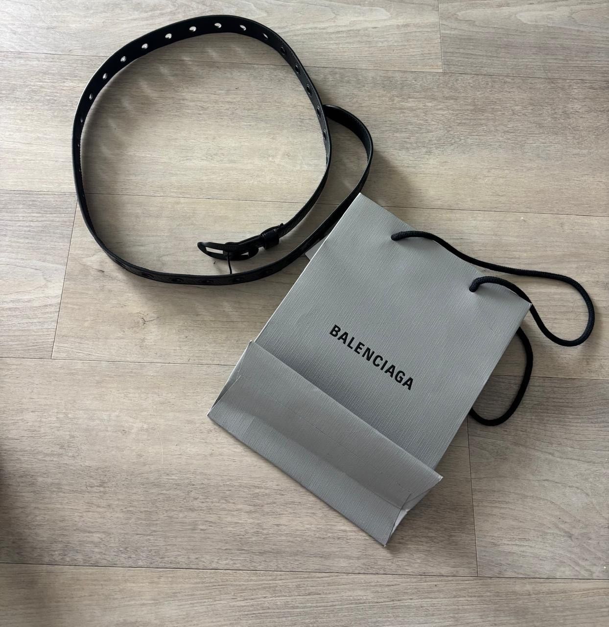 Balenciaga Le Cagole Leather Belt - SIZE 105 Size ONE SIZE - 2 Thumbnail