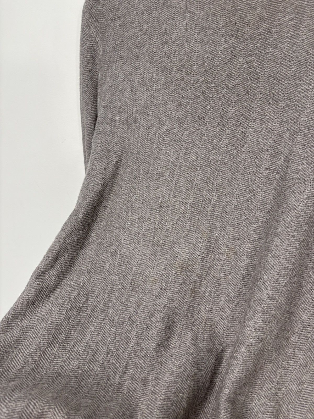 Strenstroms Stenstroms Men’s Light Brown/Beige Herringbone Wool Sweater Size US L / EU 52-54 / 3 - 5 Thumbnail