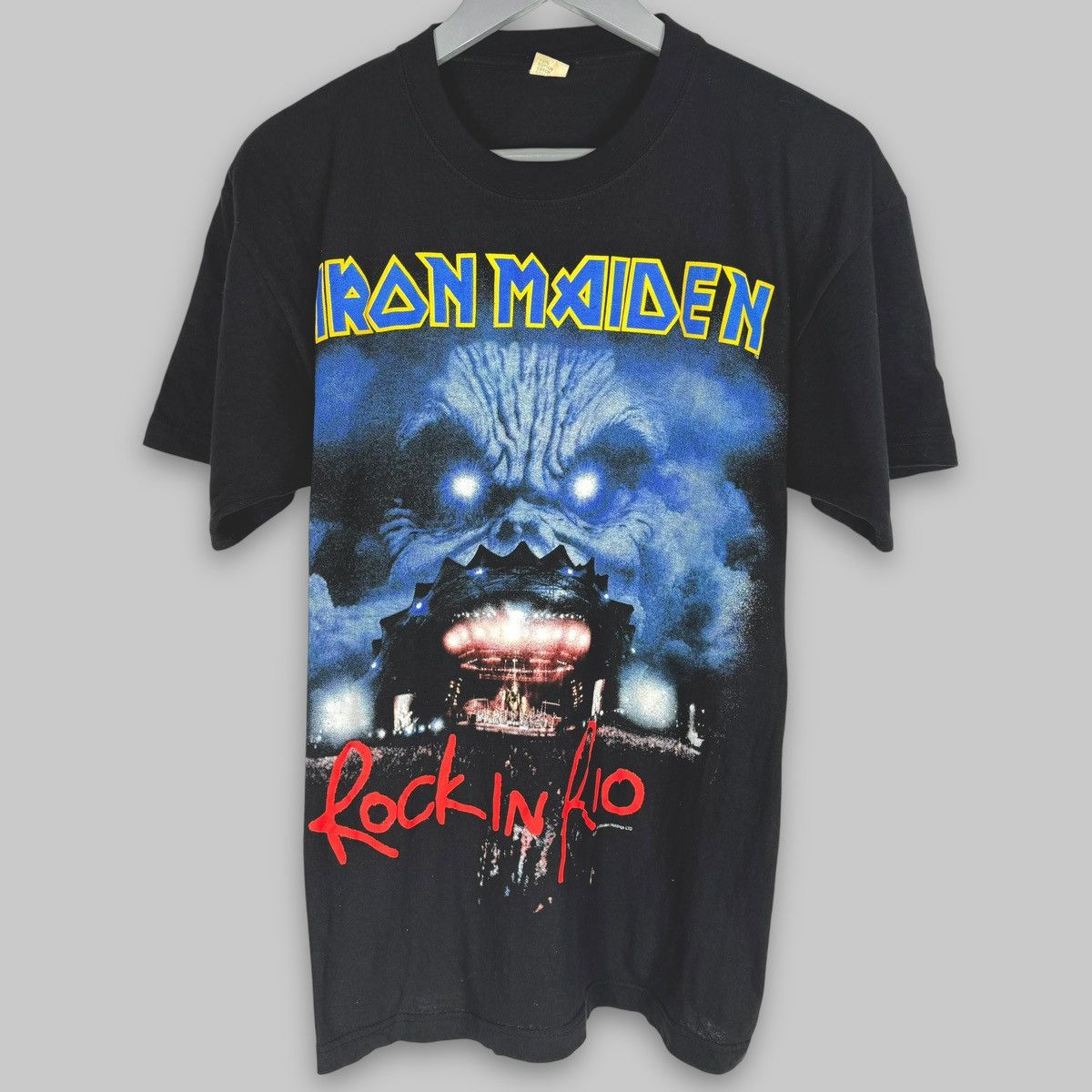 Band Tees Vintage 2002 Iron Maiden Rock In Rio Licensed T Shirt Size US L / EU 52-54 / 3 - 1 Thumbnail