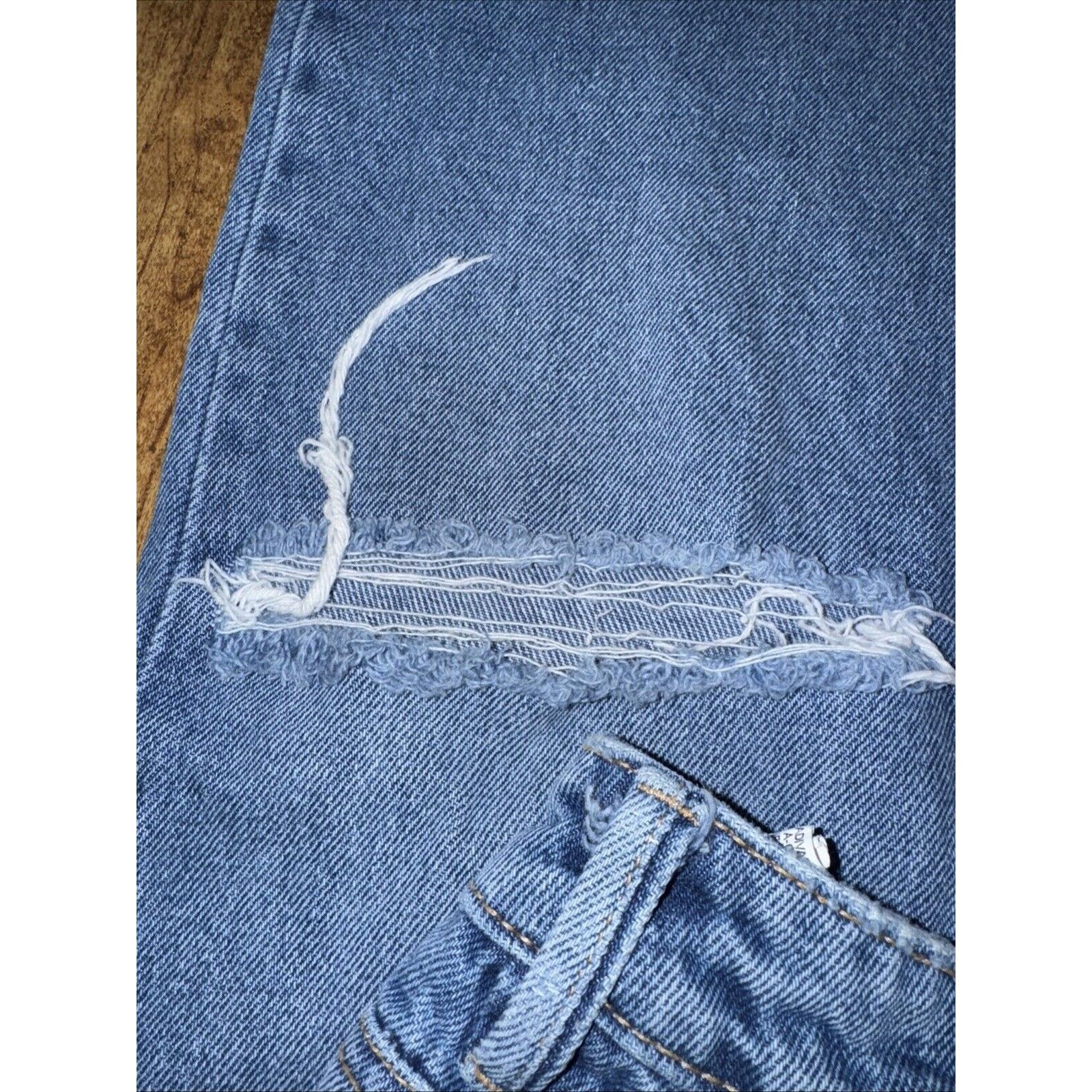 Vintage Stradivarius Denim Jeans Flare USA 6 Blue 27x33 Size 28" / US 6 / IT 42 - 7 Thumbnail