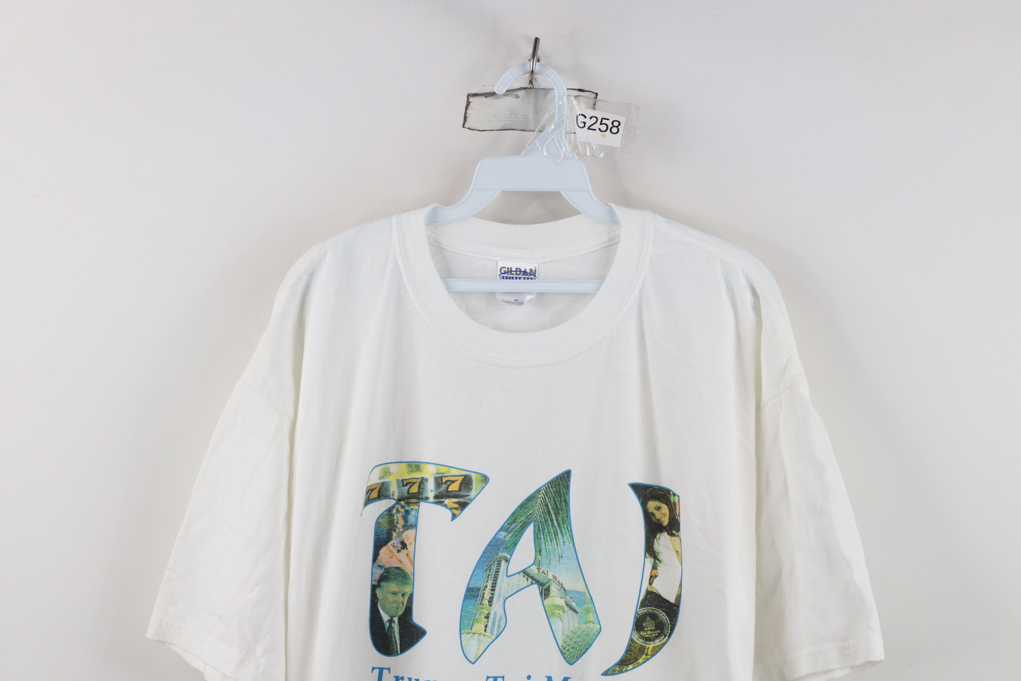 Vintage Vintage Y2K Spell Trump Taj Mahal Short Sleeve T-Shirt White Size US XL / EU 56 / 4 - 2 Thumbnail