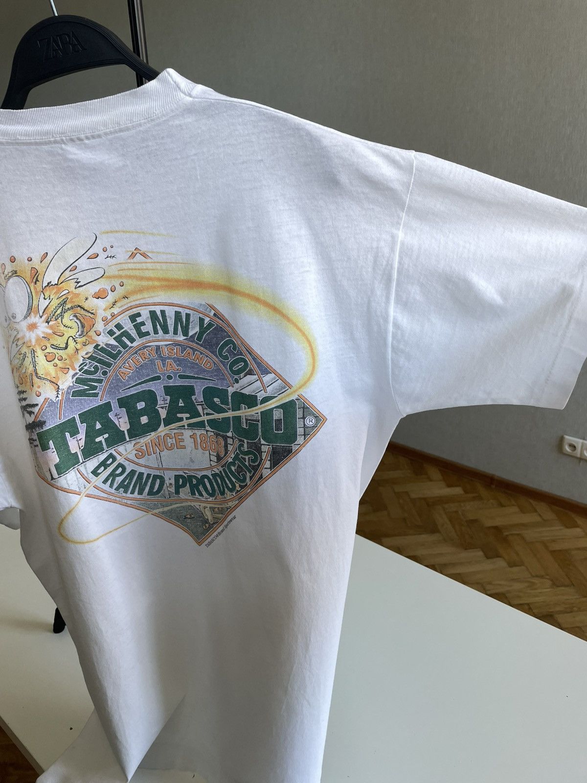 Tabasco 1998 Tabasco: Superbowl Ad Promo T-Shirt w/ A Mosquito Size US L / EU 52-54 / 3 - 12 Thumbnail