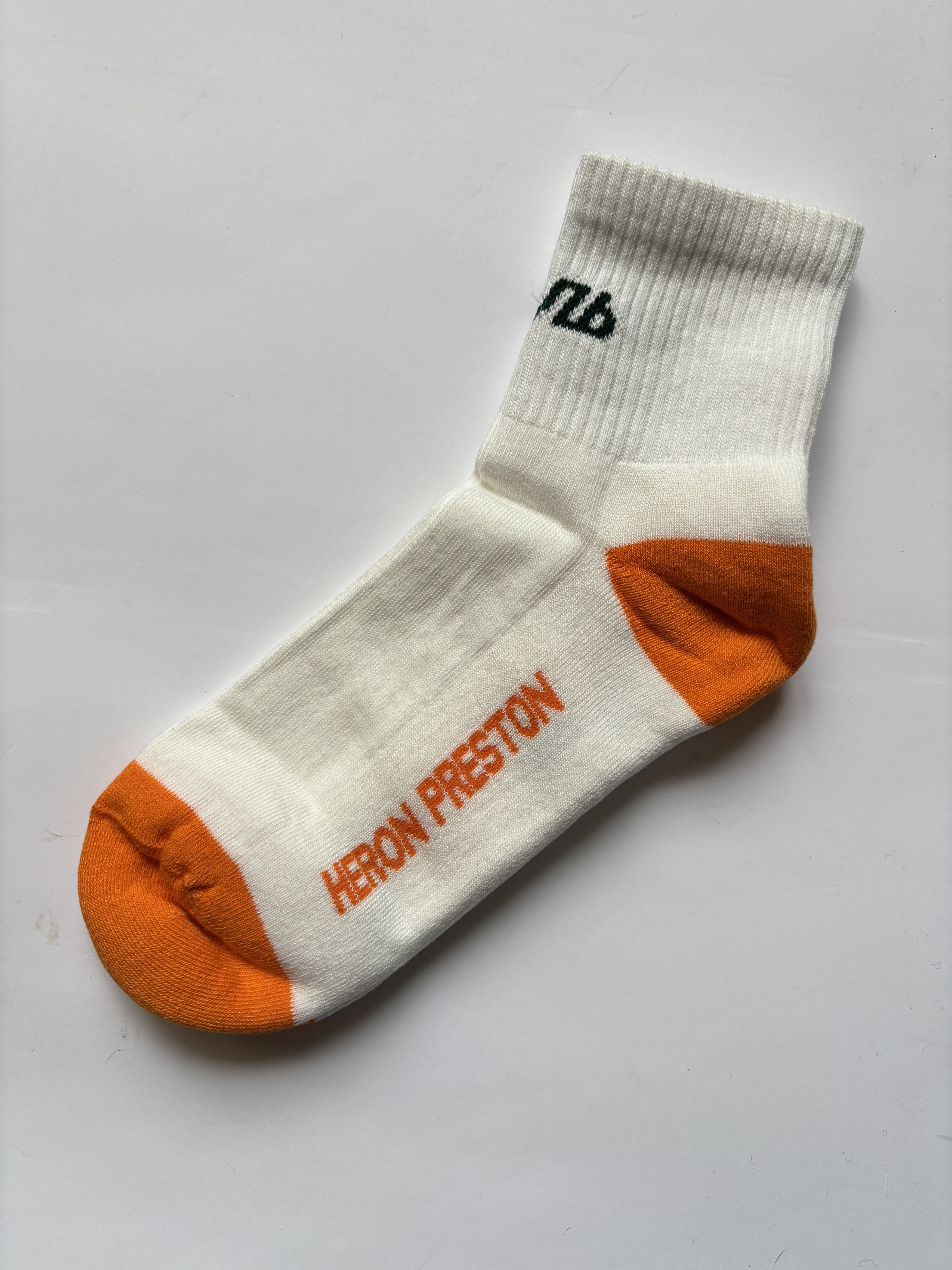 Heron Preston ⚡️QUICK SALE⚡️Heron Preston CTNMB White Logo Socks Size ONE SIZE - 5 Thumbnail