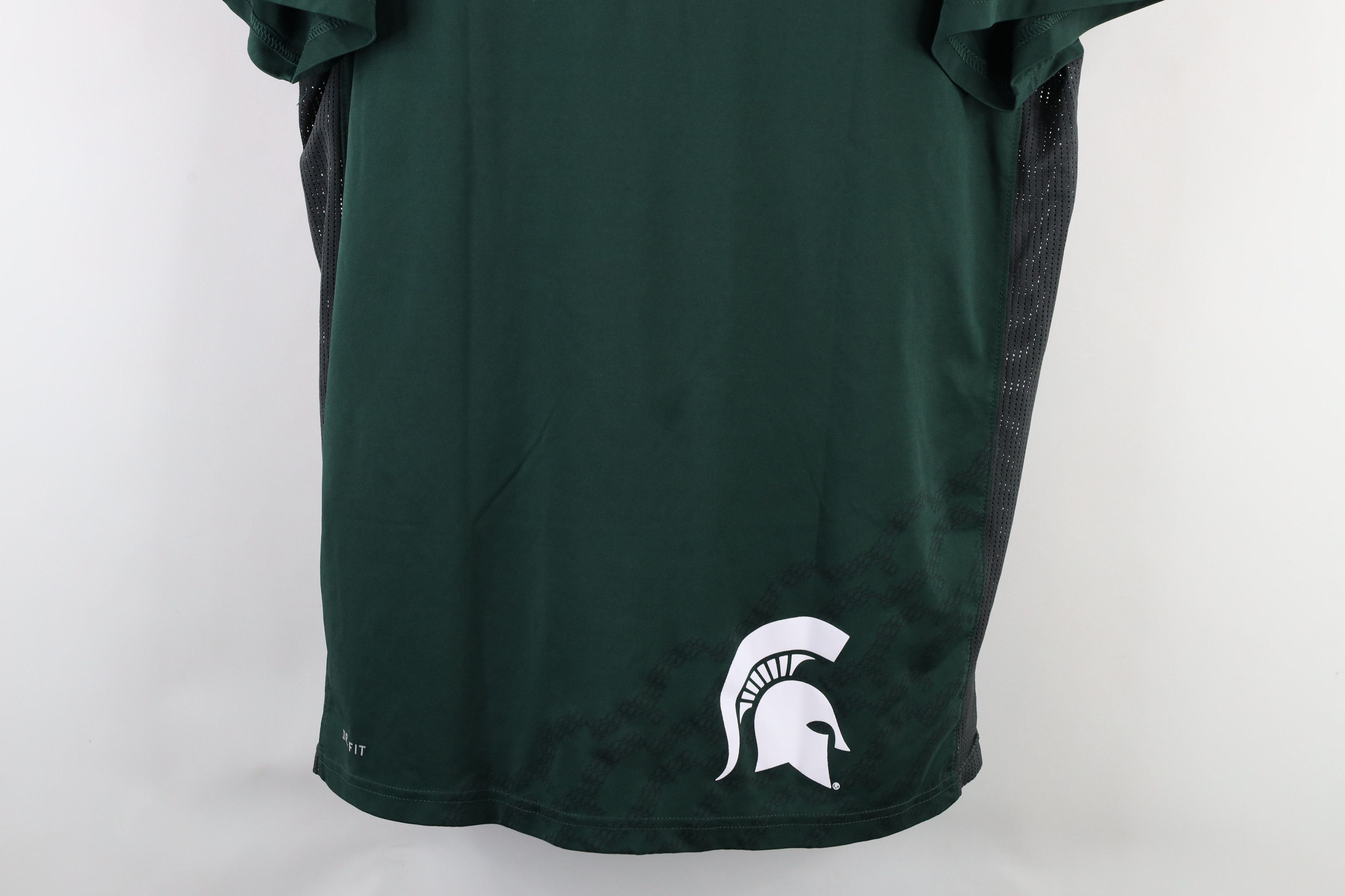Nike × Vintage Nike Michigan State University Short Sleeve T-Shirt Green Size US L / EU 52-54 / 3 - 3 Thumbnail