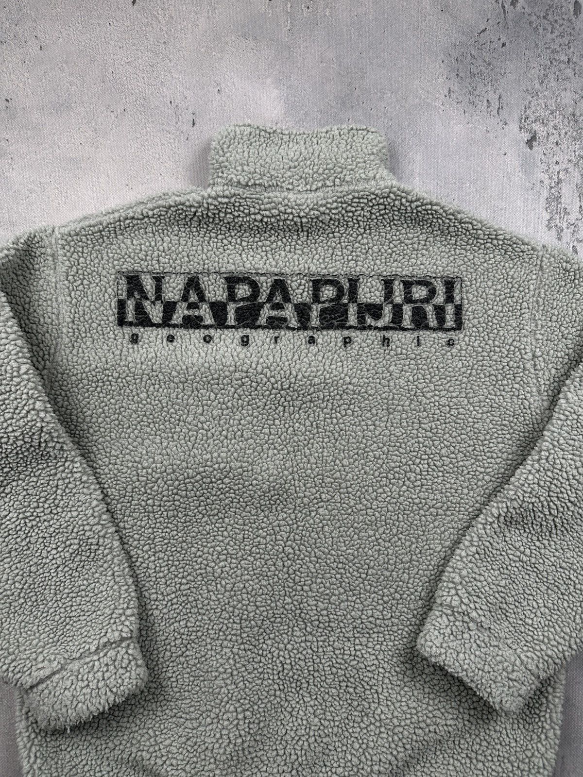 Napapijri Napapijri Geographic Sherpa Fleece 90s Quarter Zip Pullover Size US L / EU 52-54 / 3 - 8 Thumbnail
