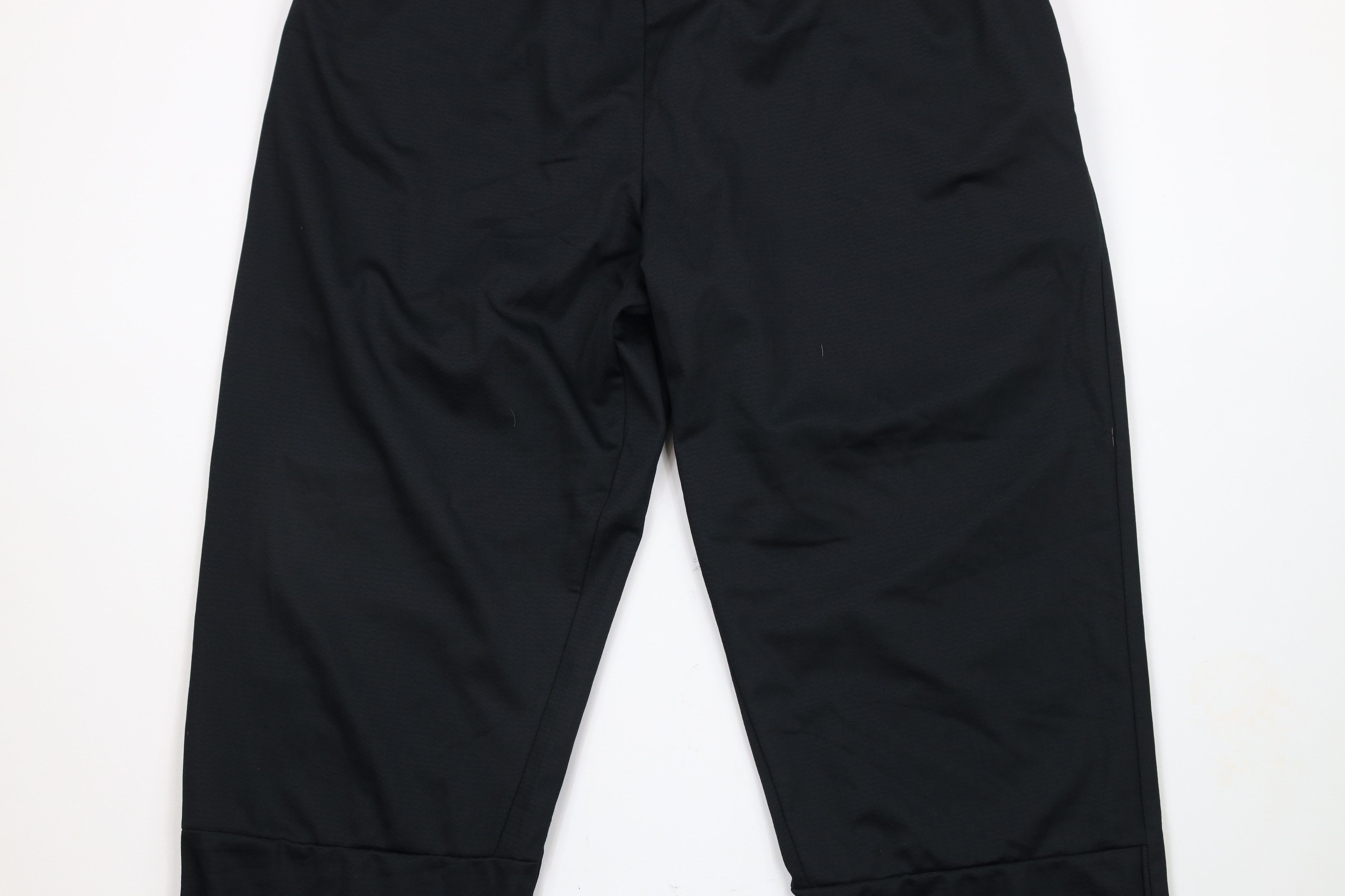 Nike × Vintage Vintage Nike Mini Swoosh Wide Leg Pants Black Polyester Size US 36 / EU 52 - 9 Thumbnail