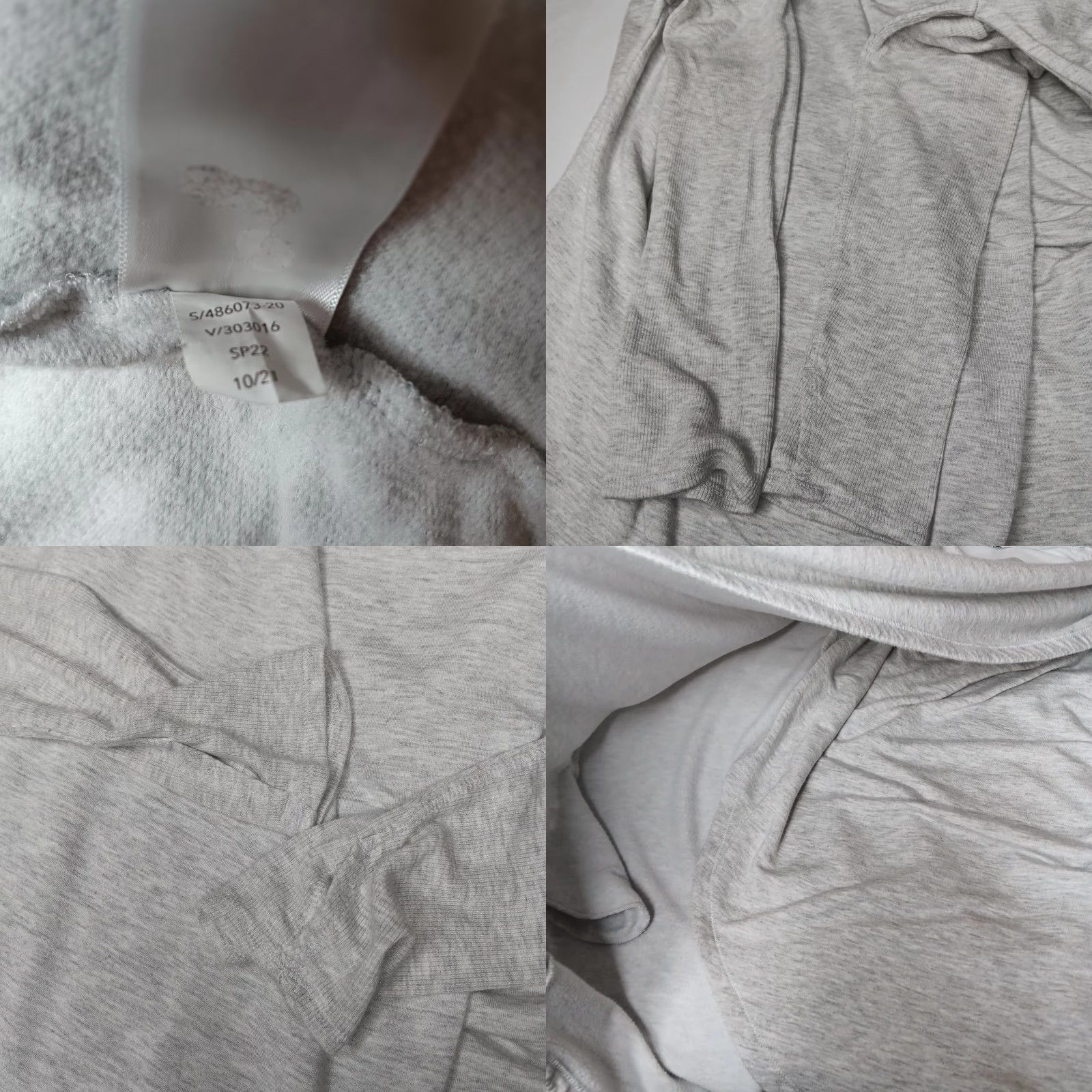 Athleta Athleta Sweatshirt Wrap Womens L Gray Heather Hooded Long Sleeve Top Size L / US 10 / IT 46 - 9 Thumbnail