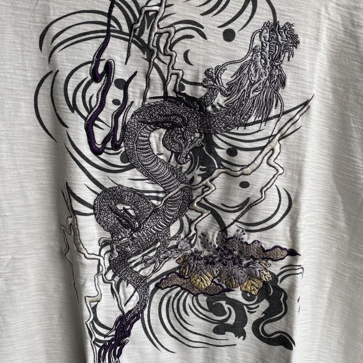 Designer × Japanese Brand Vintage Karakuri dragon embroidery polo shirt Size US XL / EU 56 / 4 - 3 Thumbnail