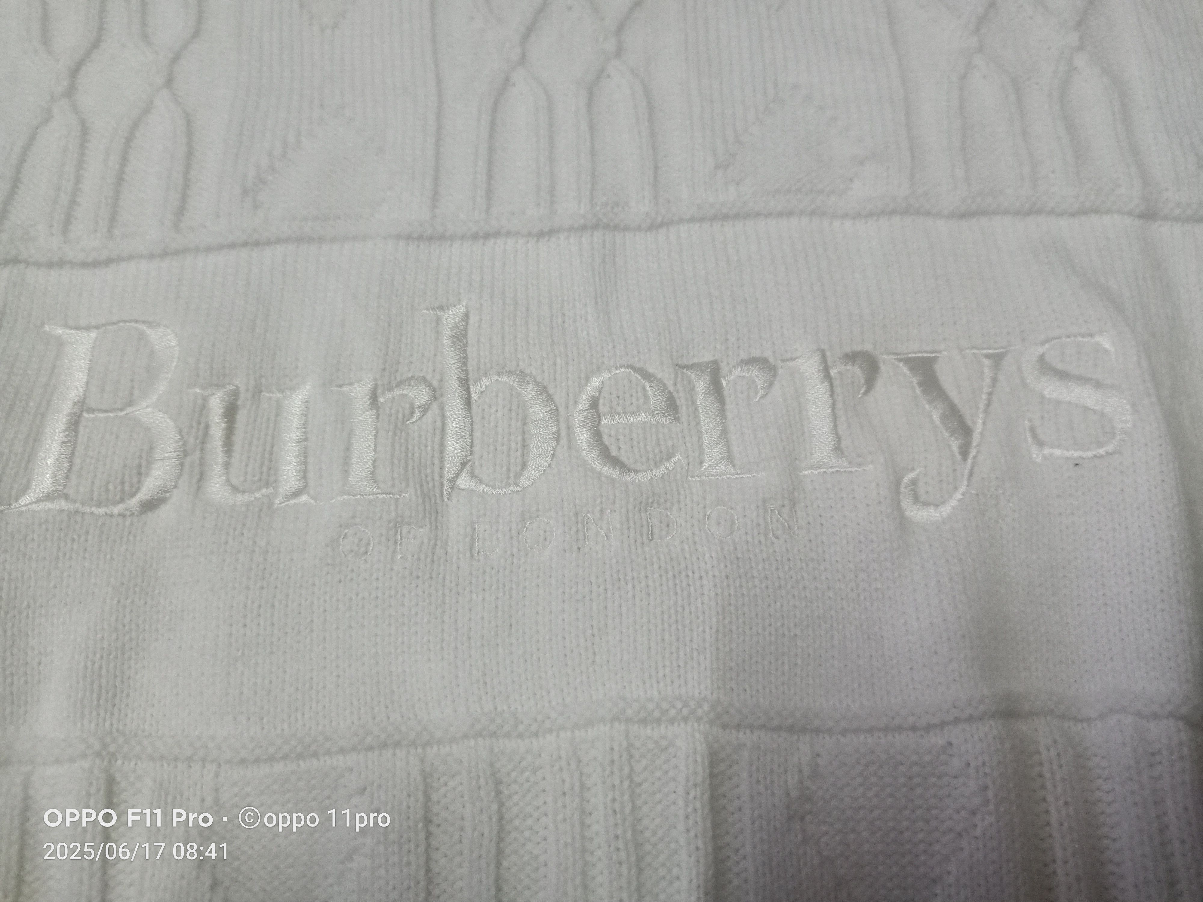 Burberry × Vintage 90s Burberrys Big Logo Of London Knitwear Men Size US L / EU 52-54 / 3 - 3 Thumbnail