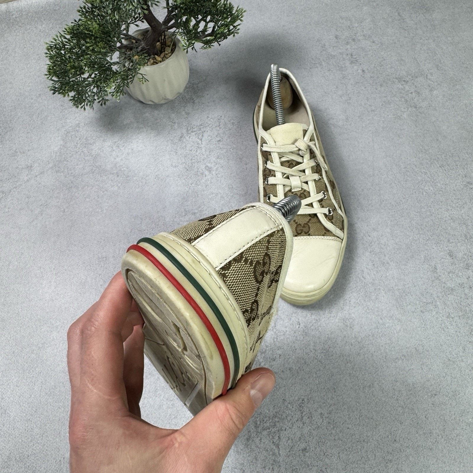 Gucci Gucci Cloth Trainers Canvas GG Monogram Men Size 40 US 7 Size US 7 / IT 37 - 11 Thumbnail