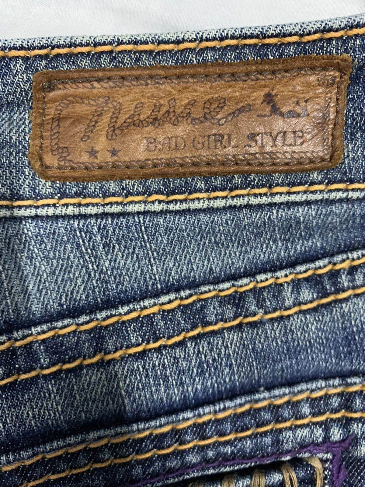 Hysteric Glamour Vintage Japanese Brand Bad Girl Style Mud Wash Flare Jeans Size 28" / US 6 / IT 42 - 12 Thumbnail