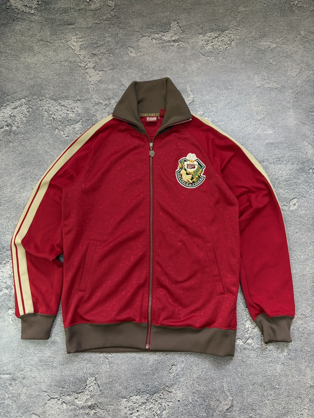 Onitsuka Tiger Vintage Onitsuka Tiger Track Jacket Red Patch Logo M/L Size US M / EU 48-50 / 2 - 1 Thumbnail