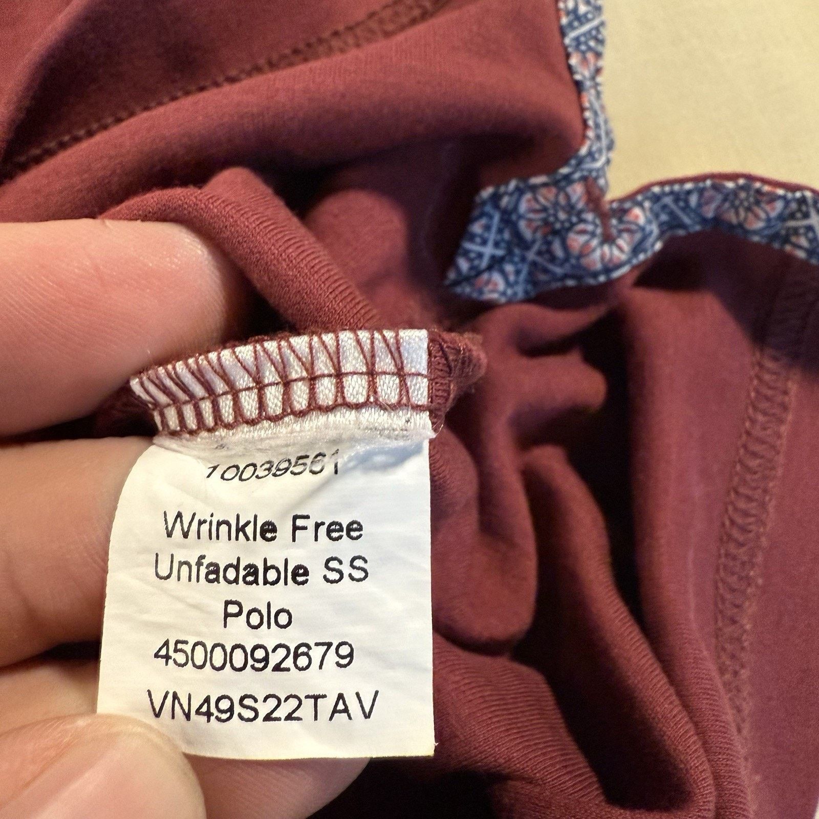 Ariat Ariat Wrinkle Free Polo Performance Mens Size Large Maroon Size US L / EU 52-54 / 3 - 4 Thumbnail