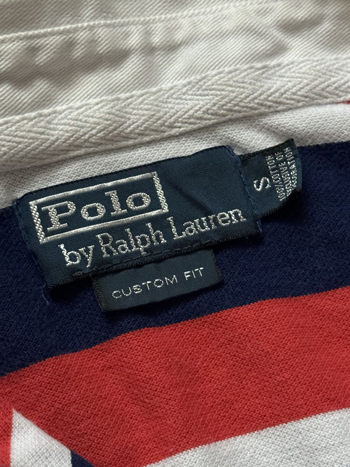Polo Ralph Lauren × Vintage Polo Ralph Lauren S striped polo tee T-shirt rugby 🏉 Size US S / EU 44-46 / 1 - 7 Thumbnail