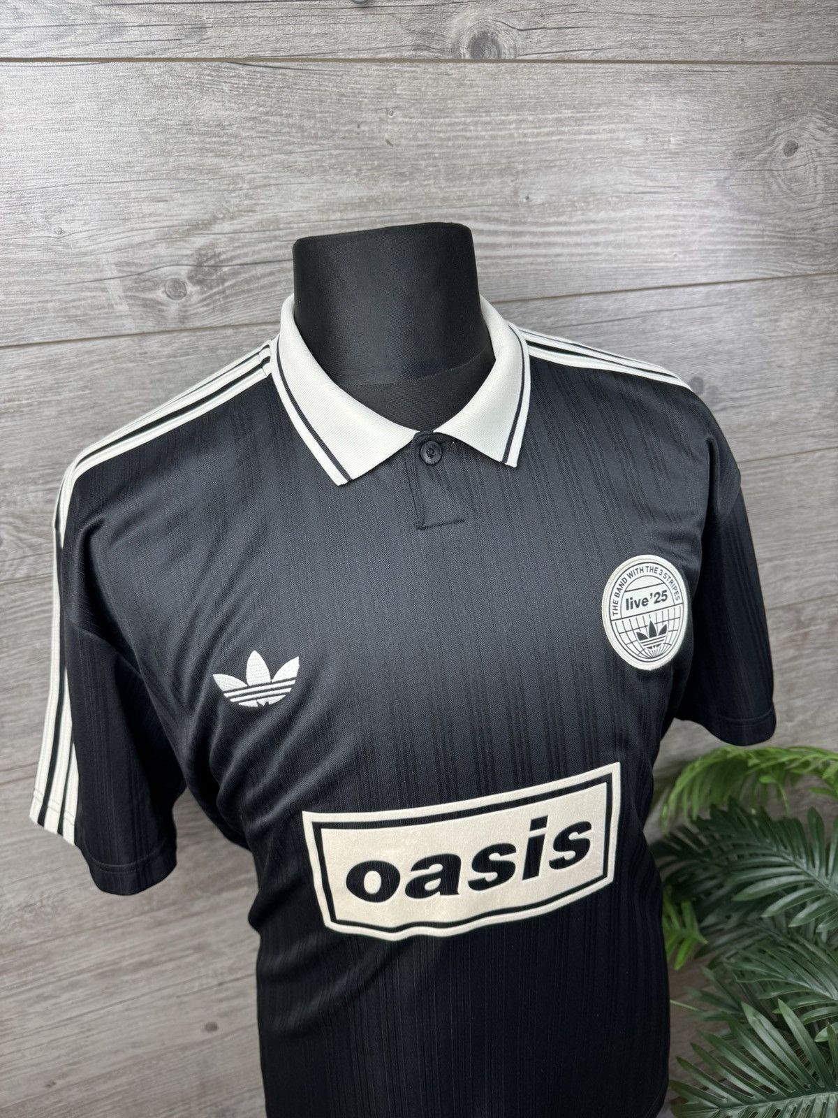 Adidas x Oasis Tour Jacquard Jersey 'Black' - Size L