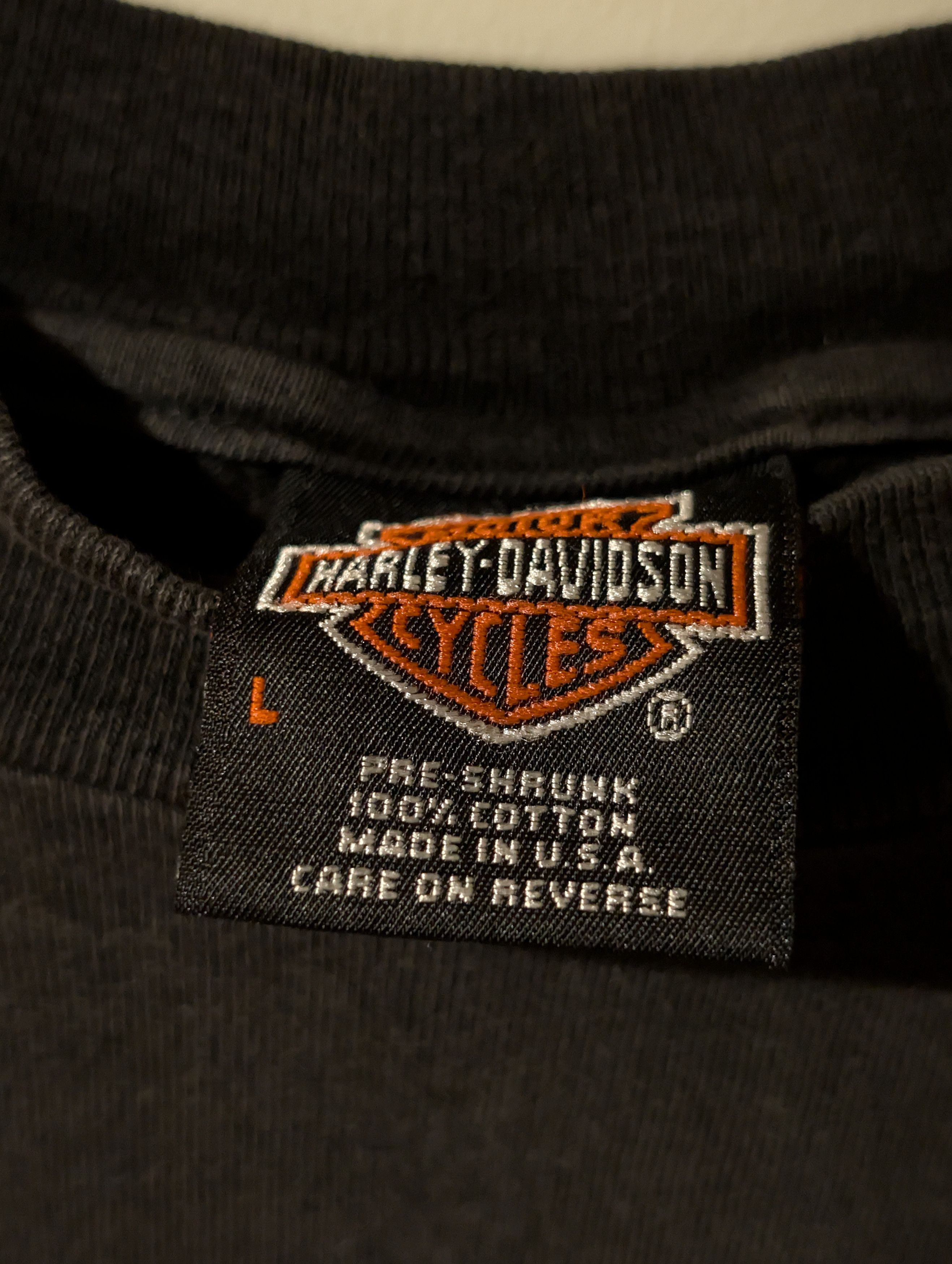 Harley Davidson Vintage 90s Harley Davidson Motorcycle Bedford Texas T-Shirt Size US L / EU 52-54 / 3 - 2 Thumbnail