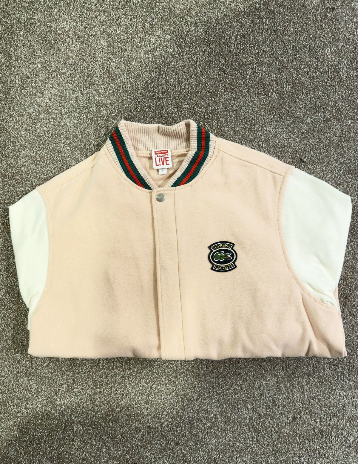 Lacoste × Supreme Supreme x Lacoste Wool Varsity Jacket Size US M / EU 48-50 / 2 - 12 Thumbnail