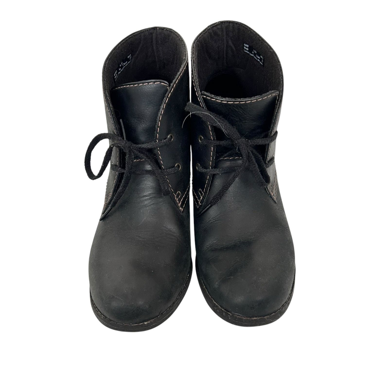 Clarks Clarks Bergen Black Leather Heeled Booties Sz 8.5 Size US 8.5 / IT 38.5 - 4 Thumbnail
