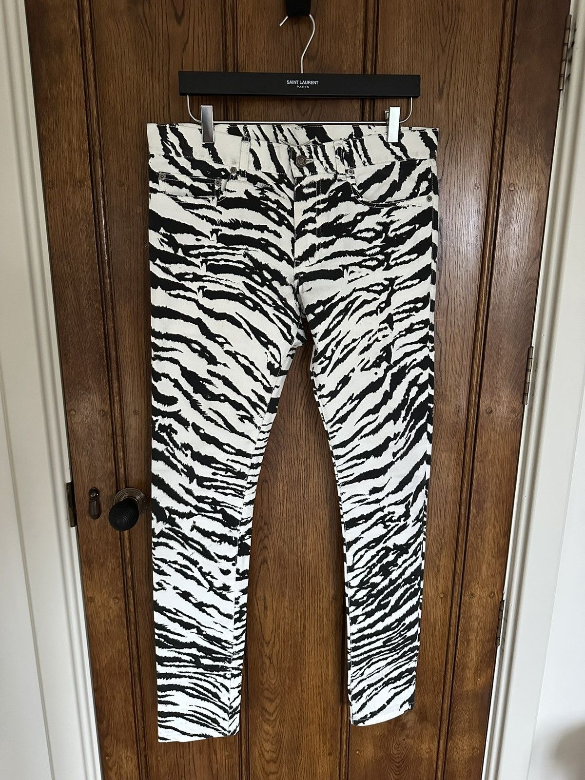 Saint Laurent Paris Zebra Jeans | Grailed