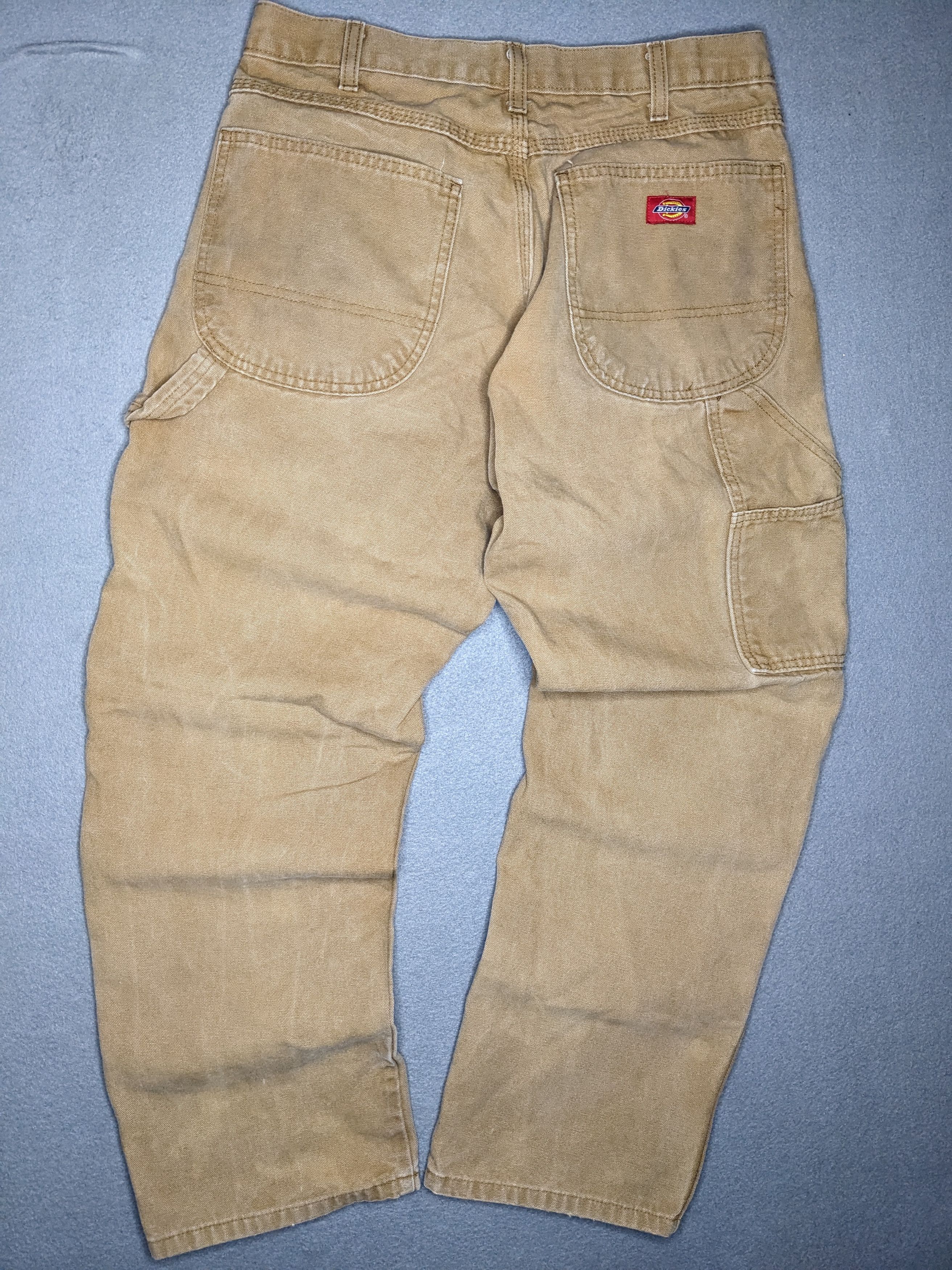 Dickies Dickies Carpenter Pants 30x30 Canvas Baggy Beige Distressed Size US 30 / EU 46 - 1 Thumbnail