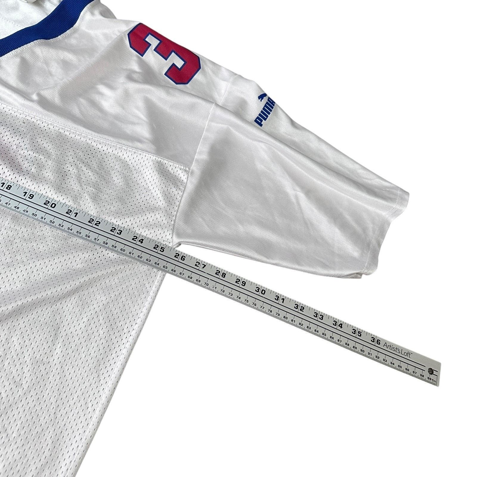 Puma VTG Puma Giants Jason Sehorn #31 Jersey Men XL White V-Neck Size US XL / EU 56 / 4 - 8 Thumbnail