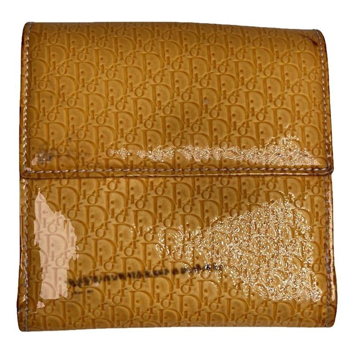 Dior Yellow Patent Leather Wallet Size ONE SIZE - 1 Thumbnail