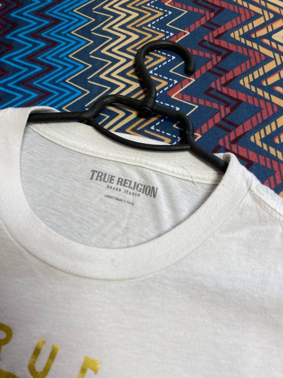 True Religion × Vintage True Religion Brand Jeans Graphic Tee Vintage Streetwear Size L / US 10 / IT 46 - 2 Thumbnail
