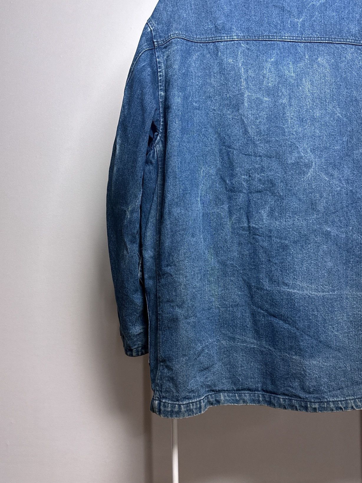 Valentino Valentino Vintage 1980s Denim Jeans Duffle Coat Jacket Size US L / EU 52-54 / 3 - 16 Thumbnail