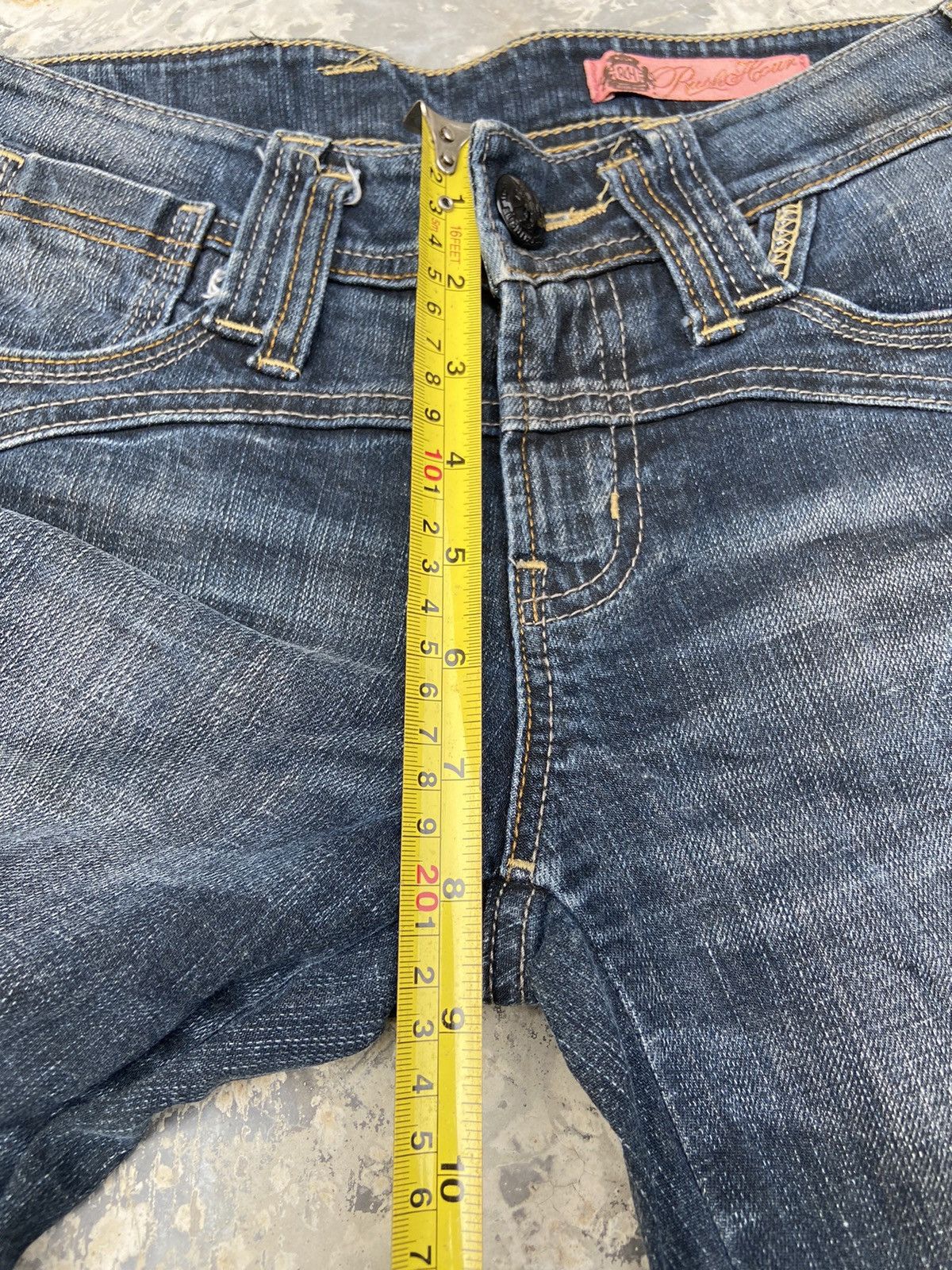 Japanese Brand Vintage Y2K rush hour denim pants flare Size 26" / US 2 / IT 38 - 14 Thumbnail