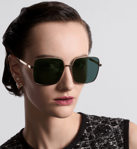 Dior o1w1db10525 Size : OS / DCANS1 S1U Sunglasses in Green/Gold Size ONE SIZE - 4 Thumbnail