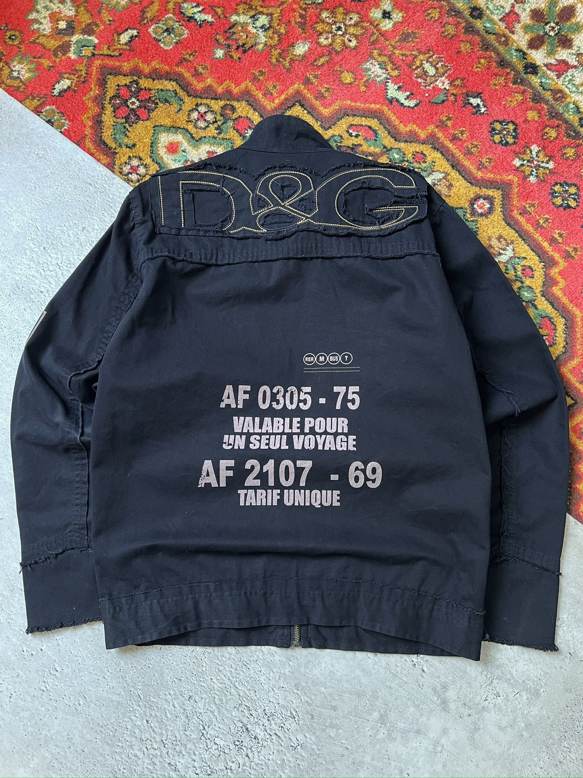 Dolce & Gabbana Vintage front logo dolce gabbana distressed jacket y2k Size US S / EU 44-46 / 1 - 1 Thumbnail