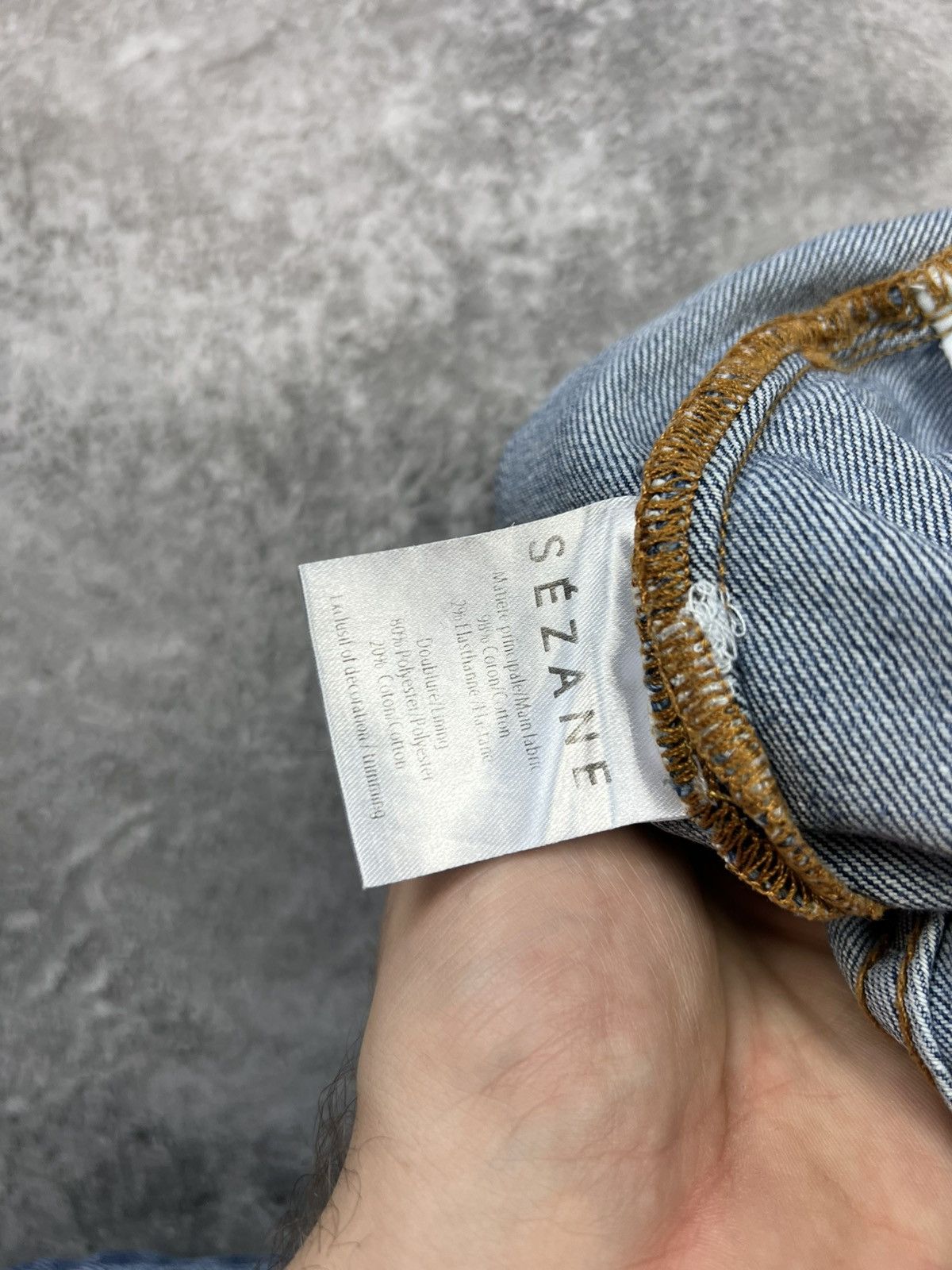 Sezane Sezane Blue Denim Pants Womens Jeans Size 25" / US 0 / IT 36 - 7 Thumbnail